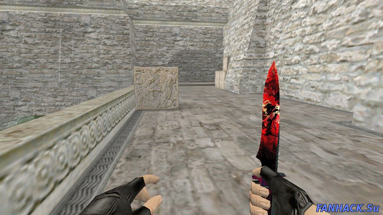 Модель HD knife «RED PRIRODA» для CS 1.6